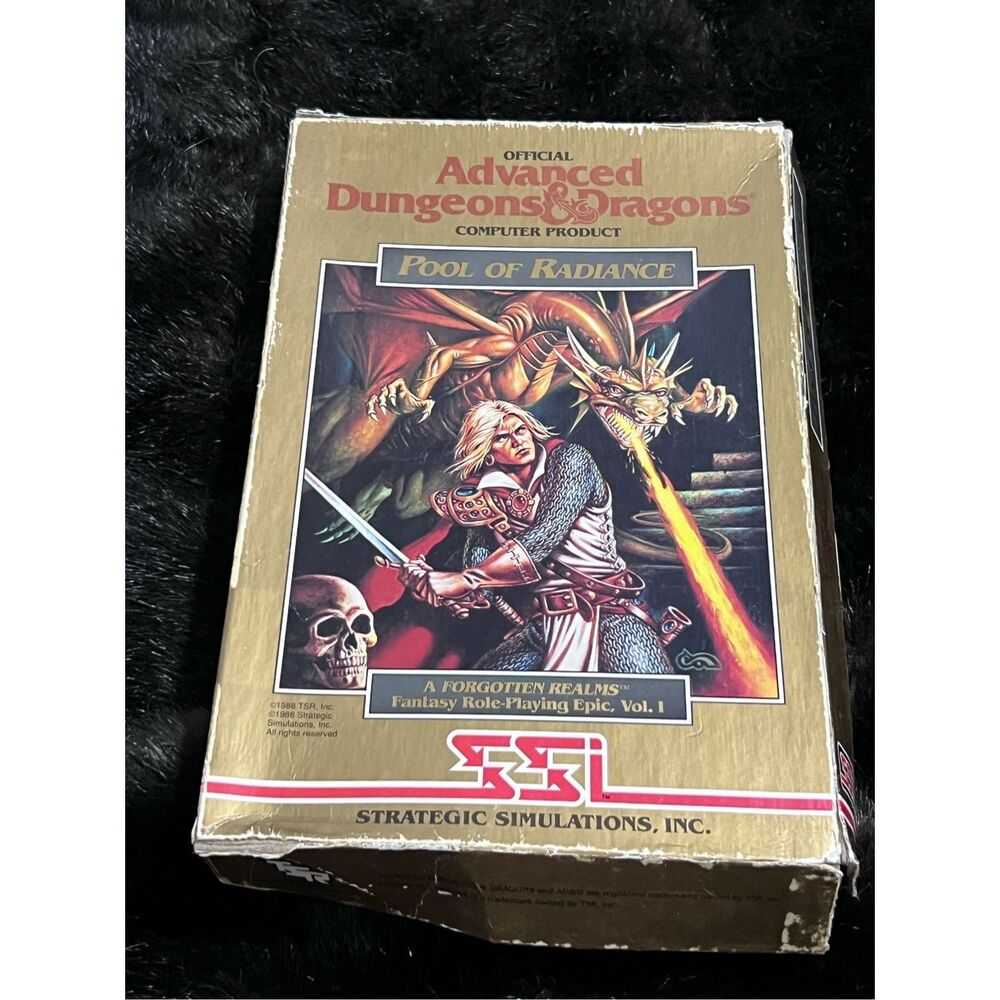 Advanced Dungeons & Dragons: Pool of Radiance (PC, 1988) SSI IBM PC game